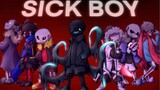 [Evil Bone Group/Original meme] "We are united in indifference" "Sick boy · The boy with chronic dis
