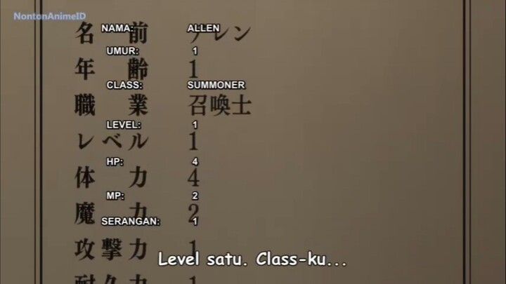 Hell Mode : Yorikomizuki no gamer wa hai Settei no Isekai de Mosou suru Eps 01 Sub Indo