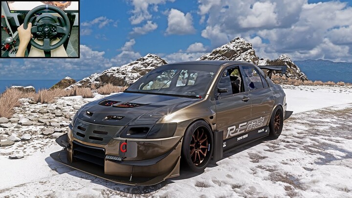 Tuned Mitsubishi Lancer Evolution - Forza Horizon 5 | Thrustmaster T300RS gameplay