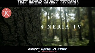 How to make Text Behind Object in KineMaster ( Tagalog Tutorial )