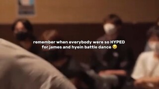 练习生时期围观玉芬舞蹈battle的小马丁