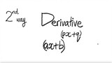 2nd way: exp derivative (ax+b)^(px+q)