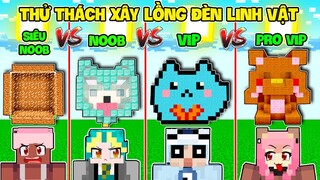 GẤU MORA THỬ THÁCH 24H XÂY LỒNG ĐÈN LINH VẬT CÙNG HỘI ANH EM TRONG MINECRAFT