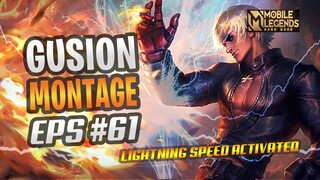 INSANE HAND SPEED COMBO ⚡️⚡️⚡️ | GUSION MONTAGE #61 | BEST MOMENTS | MOBILE LEGENDS BANG BANG