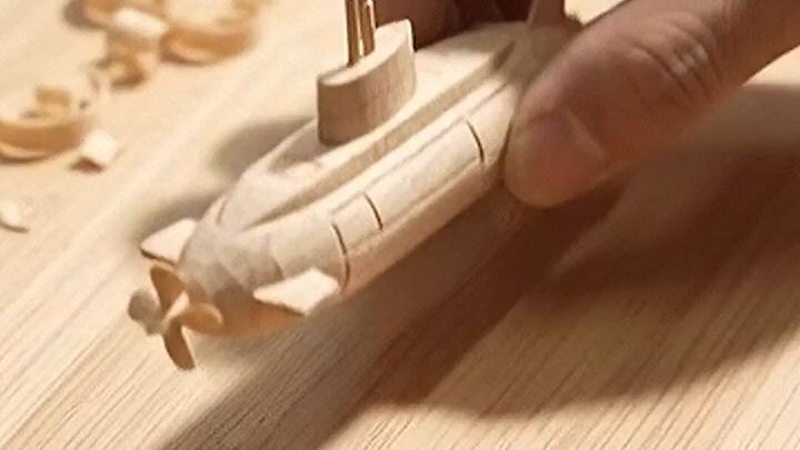 creating Submarine using wood #diy