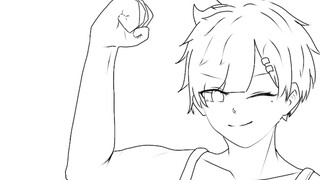 Lineart — Cewe Tomboy