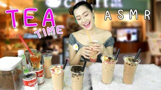 ASMR ไทย ร้านชานมไข่มุก คลีนๆ พี่น้ำชา ASMR TEA TIME Roleplay