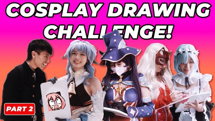 Can you draw your cosplay character in 30 seconds? PART 2 | Asking cosplayers #cosplay #animefest