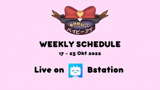 Weekly Schedule 17 - 23 Okt 2022