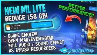 Reduce ML 1.58 GB Size! ML LITE 1.44 GB (Remove Entrance Animation and Ads) - STUN Update! | MLBB 🔥