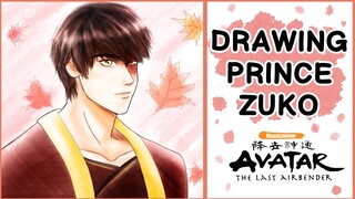 Quick Drawing of Zuko from Avatar The Last Airbender (Timelapse)