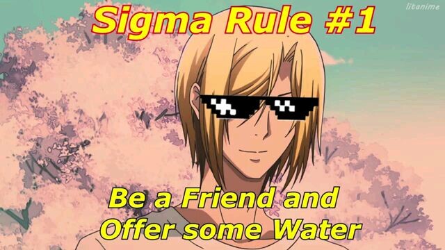 anime sigma rule