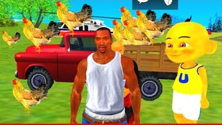 Upin Ipin Main Mobil Mobilan Truk Muat Ayam Rembo - GTA SA Lite