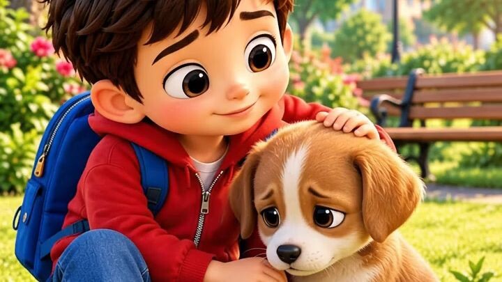 Kiki finds a lonely little puppy and stays by his side. 🐶💙 Sometimes, a little kindness means ever