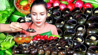 หอยปังต้มกรุบกรอบ ซดกับน้ำจิ้มปลาร้ารสเด็ดเผ็ดเเซ่บสะใจ|ส้มซ่าพาเเซ่บ