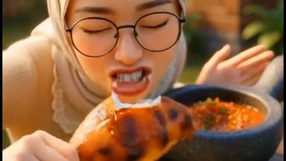 mukbang bebek bakar