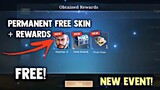 FREE! PERMANENT FREE COLLAB SKIN AND MORE REWARDS! NEW EVENT (CLAIM FREE!) | MOBILE LEGENDS 2022