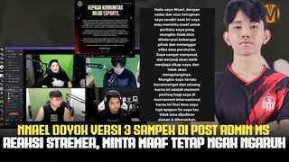 GEEK NNAEL DOYOK VERSI 3 SAMPEK DI POST ADMIN M5, REAKSI STREAMER, MINTA MAAF TETAP NGAK NGARUH