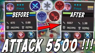 FREYA 5 SINERGY TERIMBA ! ATK SAMPE 5500 NJIR ! LIFESTEAL KENCENG ! ATK SPEED NGEBUT ! KOMPLIT COK !