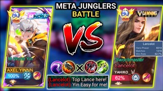 YIN VS META JUNGLER LANCELOT | YIN BEST BUILD & EMBLEM TO COUNTER PRO LANCELOT | MOBILE LEGENDS