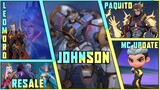 JOHNSON NEW COSMETIC - UPCOMING EVENTS & RESALE - CHOU MAGIC CHESS | Mobile Legends #whatsnext