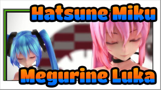 [Hatsune Miku MMD] Hatsune Miku dalam Dress Mini X Megurine Luka Girls