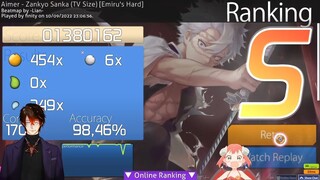 OSU! - (Aimer)- Zankyo Sanka(TV Size) [Hard]