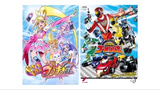 Dokidoki Precure X Engine Sentai Go-Onger Opening