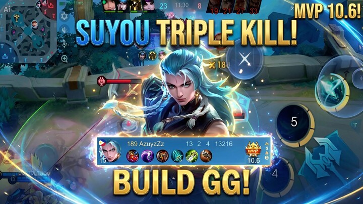 Gila! Suyou Damage Brutal 😱 Triple Kill Cepat + Build GG Auto MVP MLBB 2026
