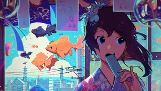 Tôi cầm cây kem trên tay như một sát thủ đang cố giết mùa hè ...