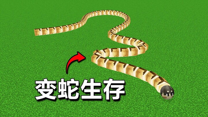 Start the game as a snake—every time you level up, your body gets longer!