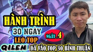 BỊ CẤM NGỘ KHÔNG NHIỀU NHỎ TV QUYẾT ĐỊNH BỎ TOP NGỘ KHÔNG THỬ THÁCH 30 NGÀY LEO TOP 1 QILEN | NGÀY 4