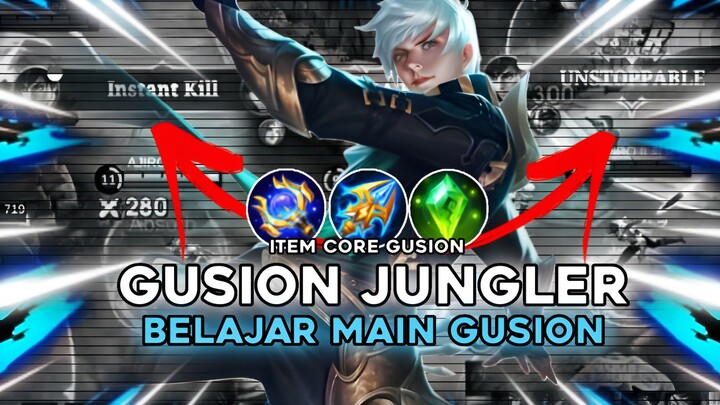 Day 1 Belajar Gusion Jungler - Masih kaku sama Combo nya😭 | MLBB