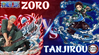 Zoro Đại chiến Tanjirou Ai là người chiến thắng ? Onepiece vs Demon Slayer