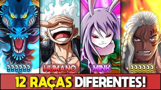 OS MAIS FORTES DE CADA RAÇA QUE EXISTE EM ONE PIECE (12 raças diferentes)