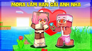 GẤU MORA THỬ THÁCH HẸN HÒ VỚI MIKE ĐEN TROLL HỘI ANH EM HERO TRONG MINECRAFT