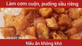 Làm cơm cuộn và puding sầu riêng            #videohaynhat