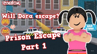 Will Dora Escape? | Roblox Prison Escape PART 1 | Tagalog | Cookie Queen Play