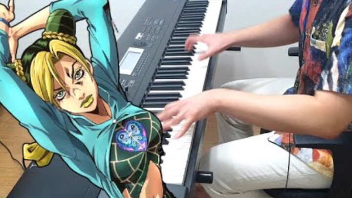 เล่นโจโจ้ล่าข้ามสตาร์ตอนที่ 6 บนเปียโนไฟฟ้า - "Jolyne's Theme" โดย Stone Sea