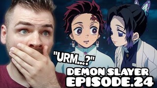 TANJIRO LEVELS UP??!! | DEMON SLAYER - EPISODE 24 | New Anime Fan! | REACTION