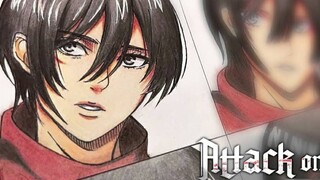 How would you draw Mikasa Ackerman using 9 different anime styles?