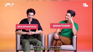 Kinnporsche Interview (Mile&Apo) kulitan at kiligan the moment ❤