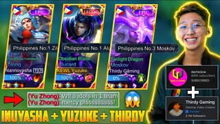 Supreme Players in One Team! (Enemy Shocked!😱)Thirdy Gaming + Inuyasha + Yuzuke |