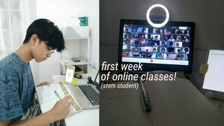 first week of online classes! (STEM student) stress na sis