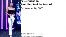 Frontline Tonight Rewind – September 18, 2025