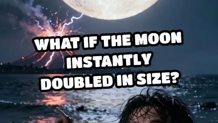 What If the Moon Instantly Doubled in Size?