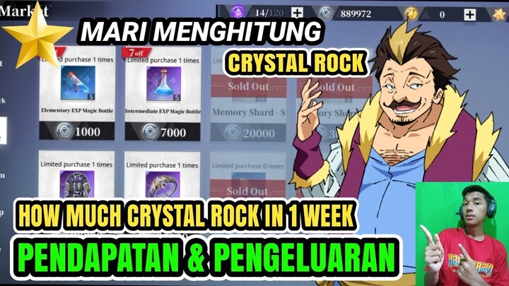 Berapa Banyak Crystal Rock Dalam 1 Minggu??Tensura King Of Monster