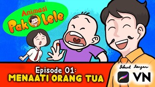 TAAT PADA ORANG TUA (Animasi Pak Lele episode 001)