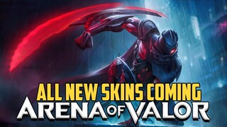 24 UPCOMING SKINS IN AOV 3.0 UPDATE | Arena of Valor | LiênQuânMobile | 傳說對決 | 펜타스톰 | 伝説対決