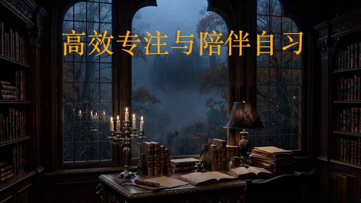 档案管理员的秋日交接：适合深度专注的雨声与古堡书房白噪音